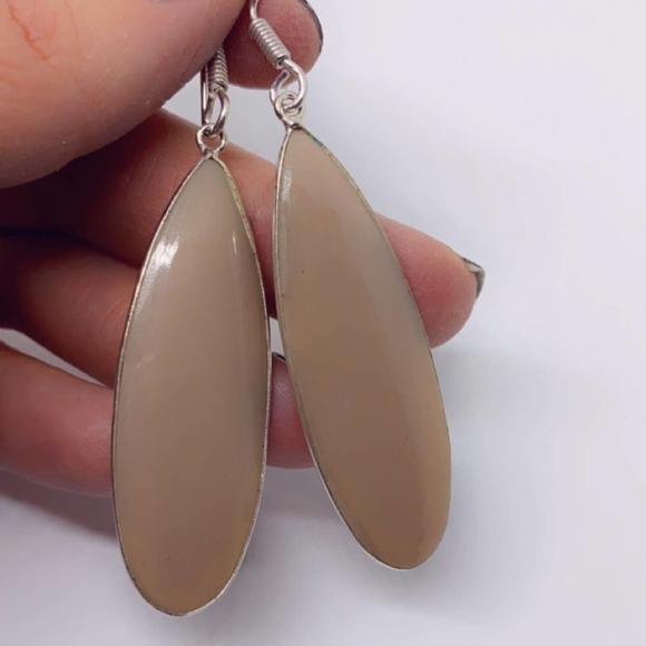 Mookaite 925 Sterling Silver Statement Earrings - Artisan Crafted - Picture 5 of 14